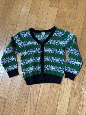 Polarn O. Pyret Boys 6-8 Yrs  Striped Nordic Fair Isle Swedish  Sweater Holiday